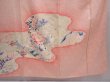 Photo7: 5912T12z1240 Vintage Japanese Kimono Silk FURISODE Flowers Pink (7)
