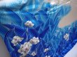 Photo3: 5912T13z1080  Japanese Kimono Silk FURISODE Flower Oriental blue (3)