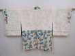 Photo6: 5913T02z510 Vintage Japanese Kimono Silk HAORI Flower Off-white (6)