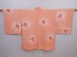 Photo1: 5913T04z570 Vintage Japanese Kimono Silk HAORI Flower Dark coral (1)