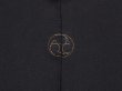 Photo5: 5913T05z430 Vintage Japanese Kimono Silk HAORI Snow crystal Black (5)