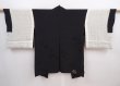 Photo7: 5913T05z430 Vintage Japanese Kimono Silk HAORI Snow crystal Black (7)