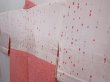 Photo7: 5913T06z570 Vintage Japanese Kimono Silk SHIBORI HAORI  Red-Pink (7)