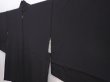 Photo2: 5913T07z630 Vintage Japanese Kimono Silk HAORI Plain Black (2)