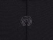 Photo5: 5913T07z630 Vintage Japanese Kimono Silk HAORI Plain Black (5)
