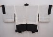 Photo7: 5913T07z630 Vintage Japanese Kimono Silk HAORI Plain Black (7)