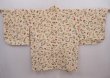 Photo1: 5913T08z490 Vintage Japanese Kimono Silk HAORI Flower Light cream (1)