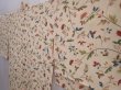 Photo2: 5913T08z490 Vintage Japanese Kimono Silk HAORI Flower Light cream (2)