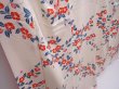 Photo3: 5913T13z910  Japanese Kimono Silk KOMON Camellia Off-white (3)