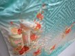 Photo3: 5913T14z1120 Vintage Japanese Kimono Silk FURISODE Royal cart Dull cyan (3)