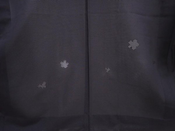 Photo3: 5914T01z260 Vintage Japanese Kimono Silk See through HAORI  Black (3)