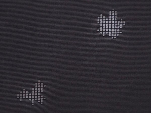 Photo4: 5914T01z260 Vintage Japanese Kimono Silk See through HAORI  Black (4)