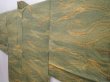 Photo2: 5914T02z490 Vintage Japanese Kimono Silk HAORI Wave Grass green (2)