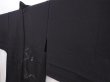 Photo2: 5914T03z320 Vintage Japanese Kimono Silk See through HAORI Flowers Black (2)