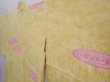 Photo2: 5914T08z560 Vintage Japanese Kimono Silk HAORI Ripple Straw yellow (2)