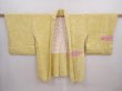 Photo5: 5914T08z560 Vintage Japanese Kimono Silk HAORI Ripple Straw yellow (5)