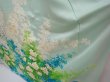 Photo4: 5914T12z1050 Vintage Japanese Kimono Silk FURISODE Flower Light blue (4)
