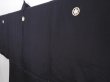 Photo5: 5920T03z580 Vintage Japanese Kimono Silk Men's HAORI Ship Black (5)