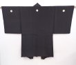 Photo4: 5920T05z550 Vintage Japanese Kimono Silk Men's HAORI 千社札 Black (4)