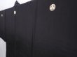 Photo6: 5920T05z550 Vintage Japanese Kimono Silk Men's HAORI 千社札 Black (6)