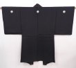 Photo5: 5920T11z680 Vintage Japanese Kimono Silk Men's HAORI  Black (5)