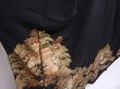 Photo3: 5926T03z1350 Japanese Kimono Silk ARTIST WORK TOMESODE Black (3)