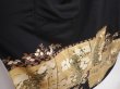 Photo3: 5926T06z1340 Japanese Kimono Silk ARTIST WORK TOMESODE Black (3)