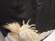 Photo3: 5926T09z1270 Vintage Japanese Kimono Silk TOMESODE Phoenix Black (3)