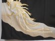 Photo6: 5926T09z1270 Vintage Japanese Kimono Silk TOMESODE Phoenix Black (6)