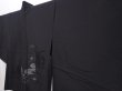 Photo2: 5915T05z280 Vintage Japanese Kimono Silk See through HAORI Mallet Black (2)