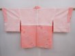 Photo6: 5915T11z490  Japanese Kimono Silk HAORI Flower Pink (6)