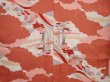 Photo5: 5915T12z530 Vintage Japanese Kimono Silk KOMON  Dark coral (5)