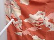 Photo8: 5915T12z530 Vintage Japanese Kimono Silk KOMON  Dark coral (8)