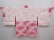 Photo8: 5919T06z600 Vintage Japanese Kimono Silk HAORI Flower Pink-Purple (8)