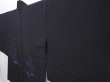 Photo2: 5919T02z310 Vintage Japanese Kimono Silk See through HAORI Flowers Black (2)