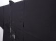 Photo2: 5919T05z310 Vintage Japanese Kimono Silk See through HAORI  Black (2)