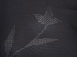 Photo4: 5919T07z260 Vintage Japanese Kimono Silk See through HAORI Flower Black (4)