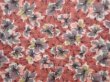 Photo3: 5919T08z430 Vintage Japanese Kimono Silk MEISEN HAORI Flower Dark coral (3)