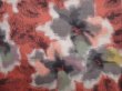 Photo4: 5919T08z430 Vintage Japanese Kimono Silk MEISEN HAORI Flower Dark coral (4)