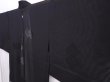 Photo2: 5919T09z320 Vintage Japanese Kimono Silk See through HAORI  Black (2)