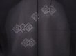 Photo3: 5919T09z320 Vintage Japanese Kimono Silk See through HAORI  Black (3)