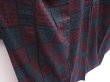 Photo3: 5919T11z810 Vintage Japanese Kimono Silk TSUMUGI  Dark red BLACK GREEN (3)