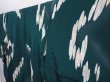 Photo2: 5919T12z760 Vintage Japanese Kimono Silk KOMON  Dark cyan (2)