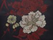 Photo6: 5919T13z630 Vintage Japanese Kimono Silk OMESHI KOMON Flowers Black (6)