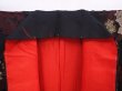 Photo7: 5919T13z630 Vintage Japanese Kimono Silk OMESHI KOMON Flowers Black (7)