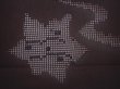Photo4: 5927T03z190 Vintage Japanese Kimono Silk See through HAORI Maple Black (4)