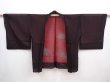 Photo5: 5927T03z190 Vintage Japanese Kimono Silk See through HAORI Maple Black (5)