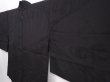 Photo2: 5927T06z290 Vintage Japanese Kimono Silk See through HAORI Stream Black (2)