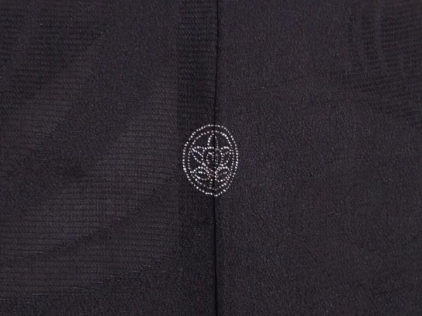 Photo5: 5927T06z290 Vintage Japanese Kimono Silk See through HAORI Stream Black (5)