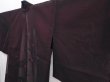 Photo2: 5927T08z270 Vintage Japanese Kimono Silk See through HAORI Rose Black (2)